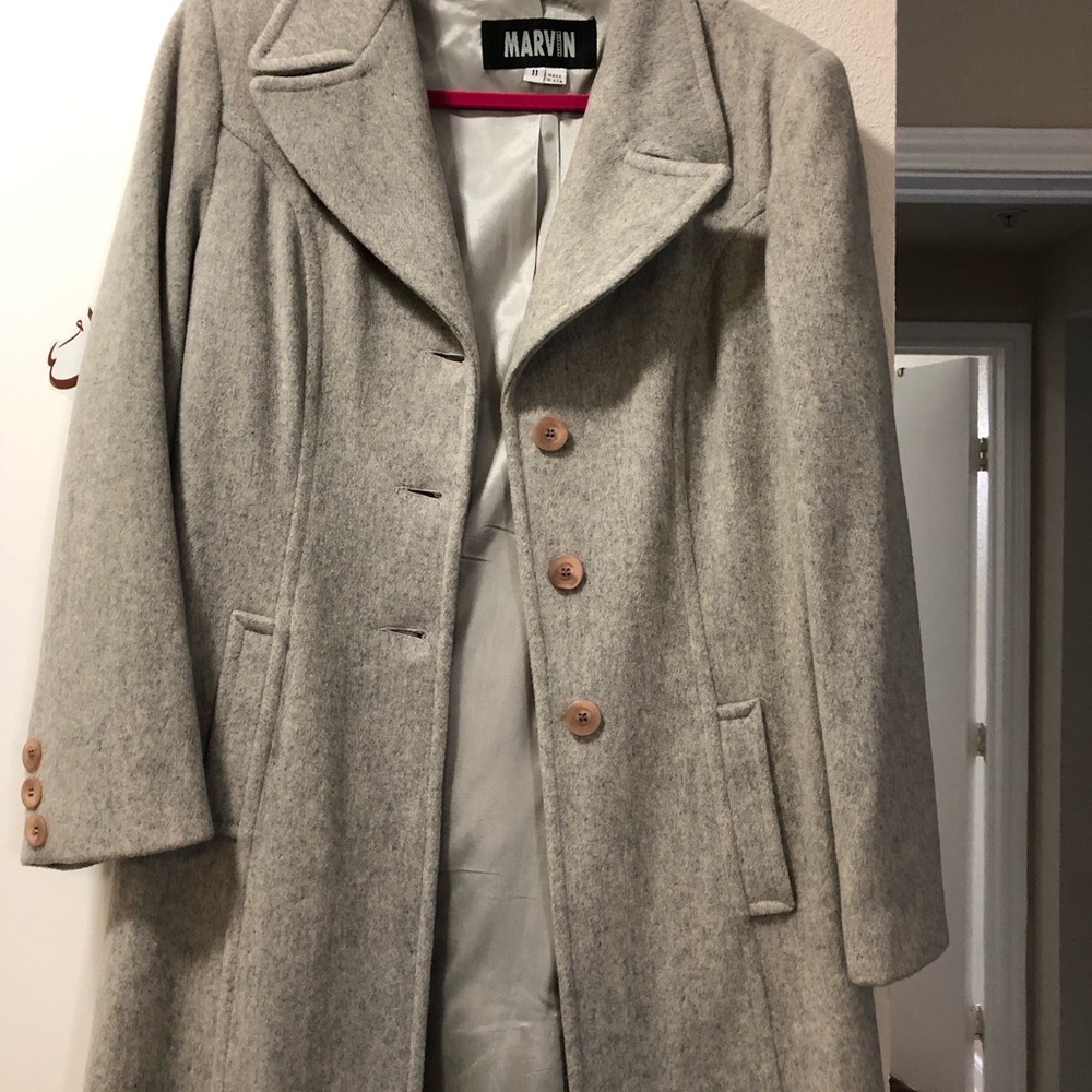 Women's Gray Wool Coat